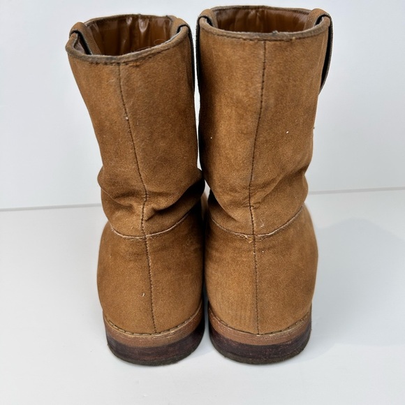 Expression tan low boots, Size 8, faux suede, western cowboy festival - Picture 3 of 7